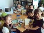 Конкурс знатоков "Книга от каменной до компьютерной". В гостях Шидертинской библиотеке ребята из летнего пришкольного лагеря
