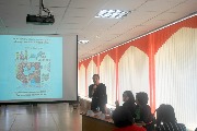 5. День ЦБС в Экибастузе. С приветственным словом руководитель отдела культуры и развития языков акимата г. Экибастуза  А.Х. Жумабаева
